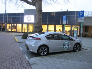 Rotterdam, Delftse Plein, 26 februari 2012; Oplaadpunt Electrische auto voor het Electrisch Vervoer Centrum (foto: René Hoeflaak) 