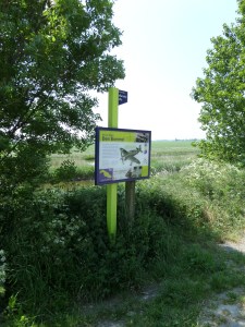 6 juni 2013: Oude Tonge, Herdenkingsbord op de Oudelandse Dijk (foto: René Hoeflaak)