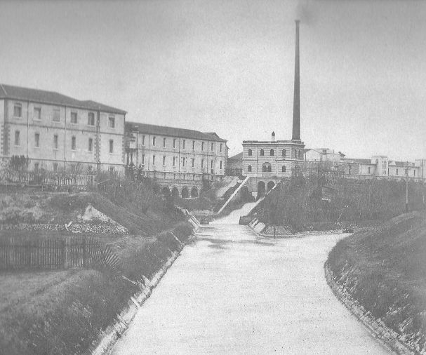 Aanleg Camuzzoni kanaal rond 1900 (bron: http://it.wikipedia.org/)