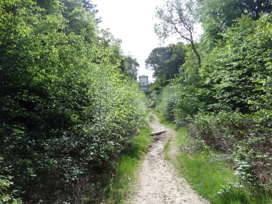 Leersum, 15 mei 2015: Graftombe van Nellesteyn op de top van de 36 meter hoge  Donderberg  (foto: René Hoeflaak)