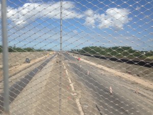 22 juli 2015: De aanleg van de A4 snelweg bij Schipluiden. De opening van de A4 staat gepland op eind 2015. (foto: René Hoeflaak)