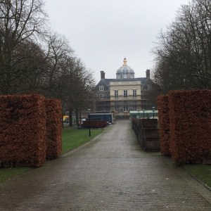 23 december 2016: Den Haag, Paleis Huys ten Bosch, het voormalige woonpaleis van de toenamlige Koningin (nu) Prinses Beatrix. Nu in verbouwing. Vanaf 2019 gereed als woonpaleis van Koning Willem Alexander (foto: René Hoeflaak) 